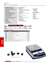 Thumbnail of document Data Sheet - TS Series, Toploader Washdown Balance